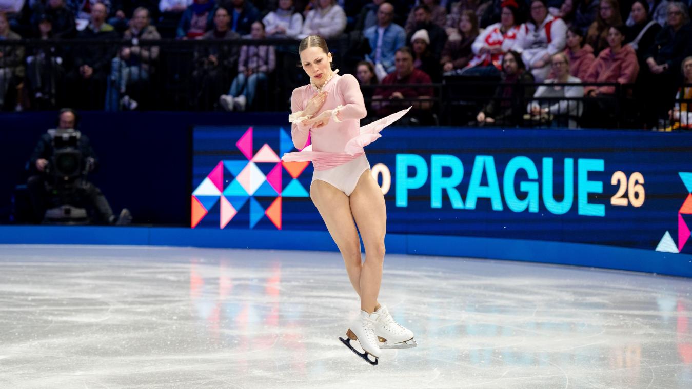<p>Nina Pinzarrone bei der WM in Prag in Aktion</p>