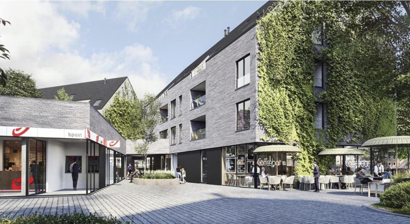 <p>Im rechten Gebäudekomplex wird künftig das Medienzentrum seine neue Bleibe finden, links daneben soll die Eupener Postfiliale angesiedelt werden.</p>