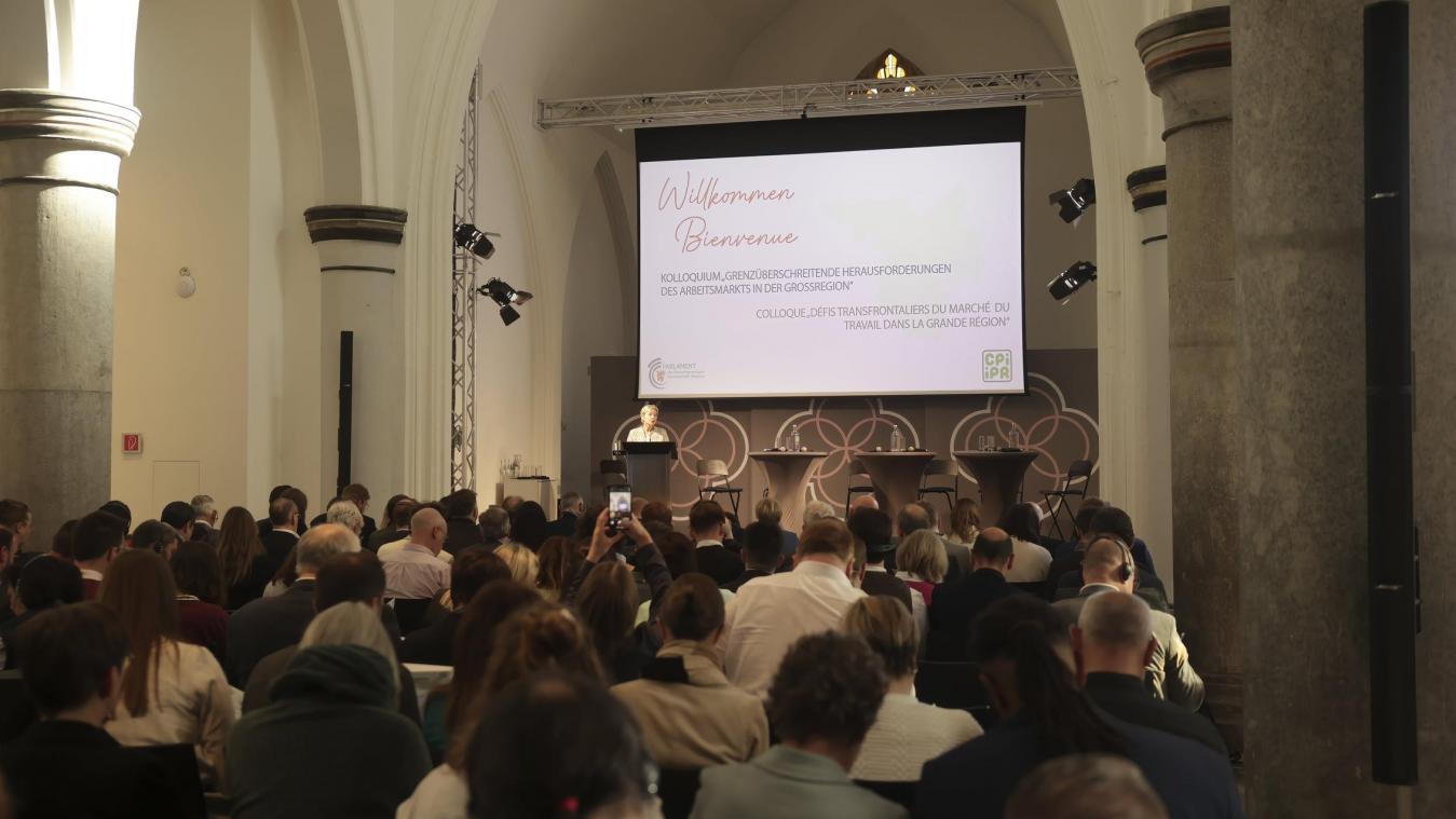 <p>Fachkolloquium im Kloster Heidberg: Experten diskutieren über den Fachkräftemangel in der Großregion.</p>