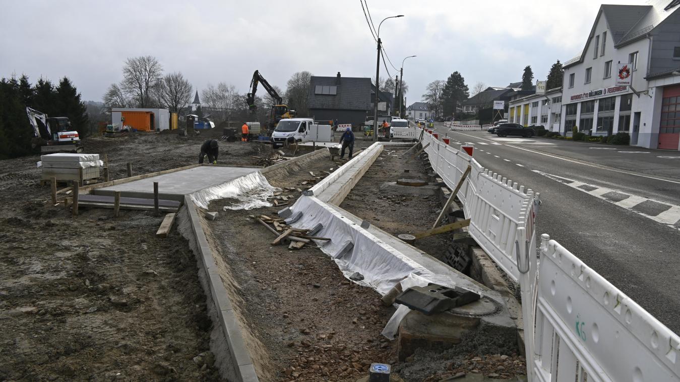 <p>Die Arbeiten am Mobipôle-Parkplatz laufen.</p>