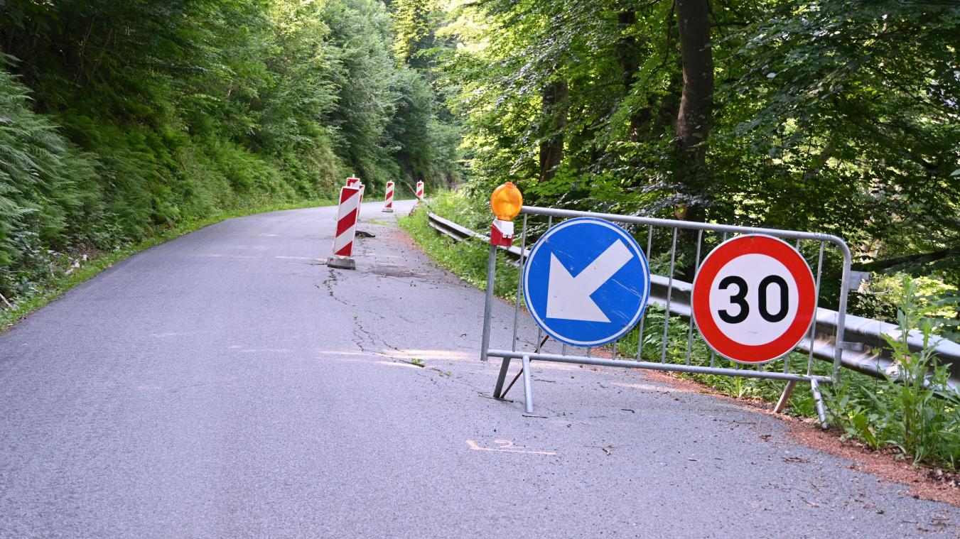 <p>Die Straße zwischen Stoubach und Ouren wurde beim Hochwasser 2021 stark beschädigt.</p>