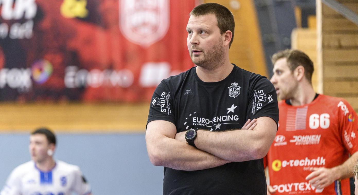 <p>David L’Hoest geht in seine letzten Spiele als Trainer der KTSV Eupen.</p>