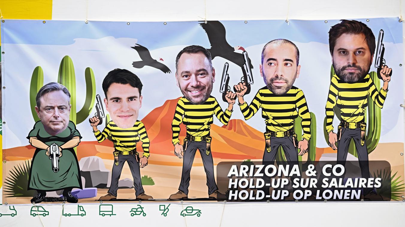 <p>Wanted: 5 Milliarden. Showdown der Arizona-Koalition im Budgetsommer (Bild: Persiflage der CSC bei einer Protestaktion im Mai 2025)</p>