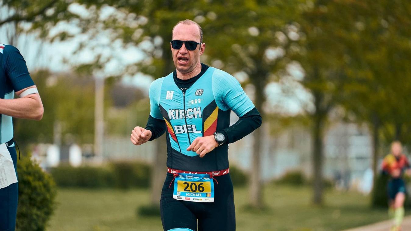 <p>Starker Auftritt auf der Laufstrecke: In Alsdorf sicherte sich der Ostbelgier erneut den Europameistertitel im Duathlon seiner Altersklasse.</p>