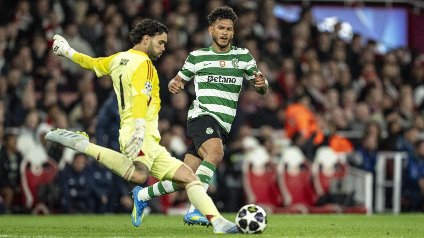 <p>Luis Suárez von Sporting Lissabon kämpft um den Ball während des Spiels der Champions League 2025/26 zwischen Arsenal und Sporting in London.</p>