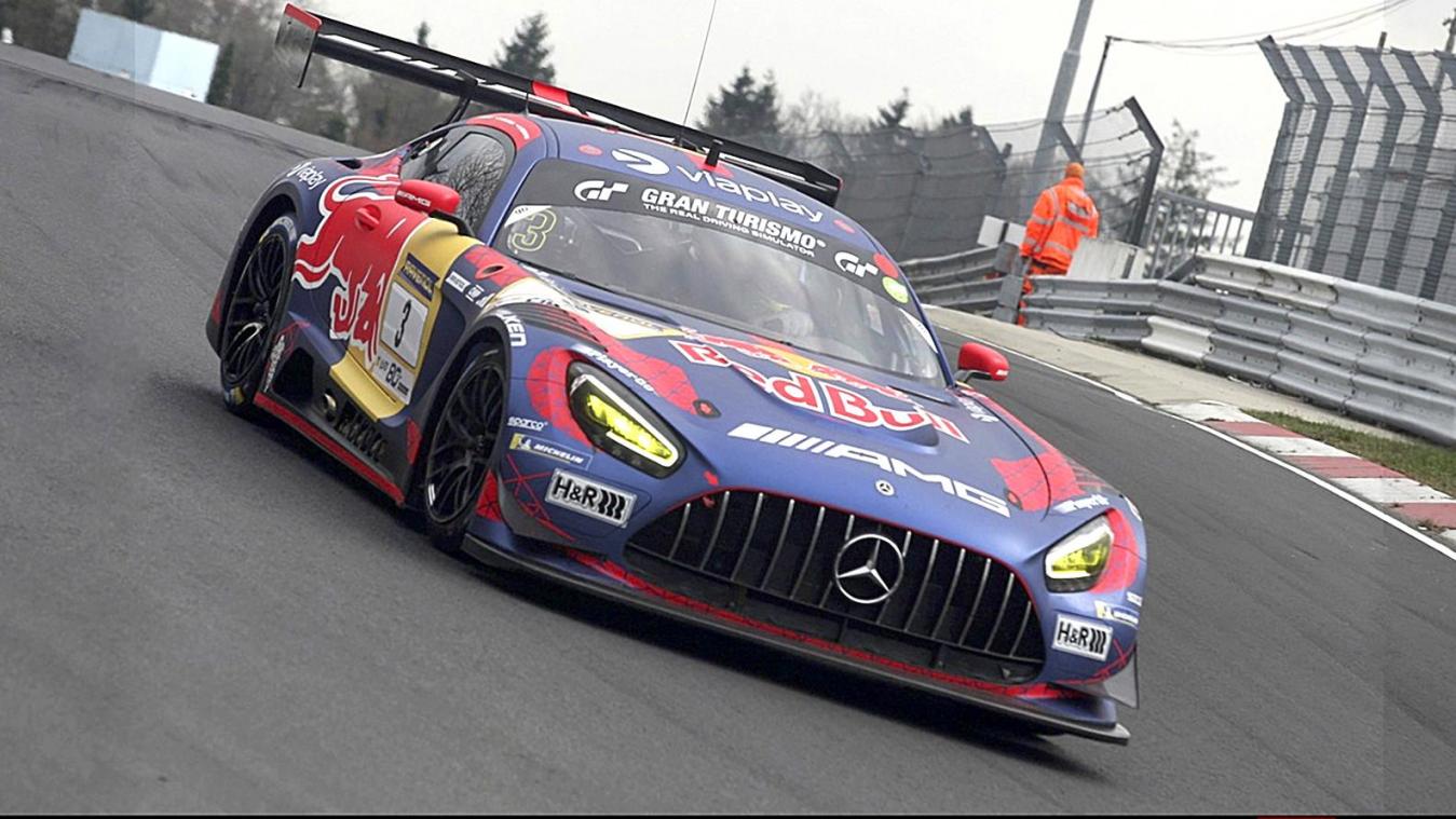 <p>Max Verstappen im Mercedes GT3 am Nürburgring, hier beim NLS2-Rennen.</p>