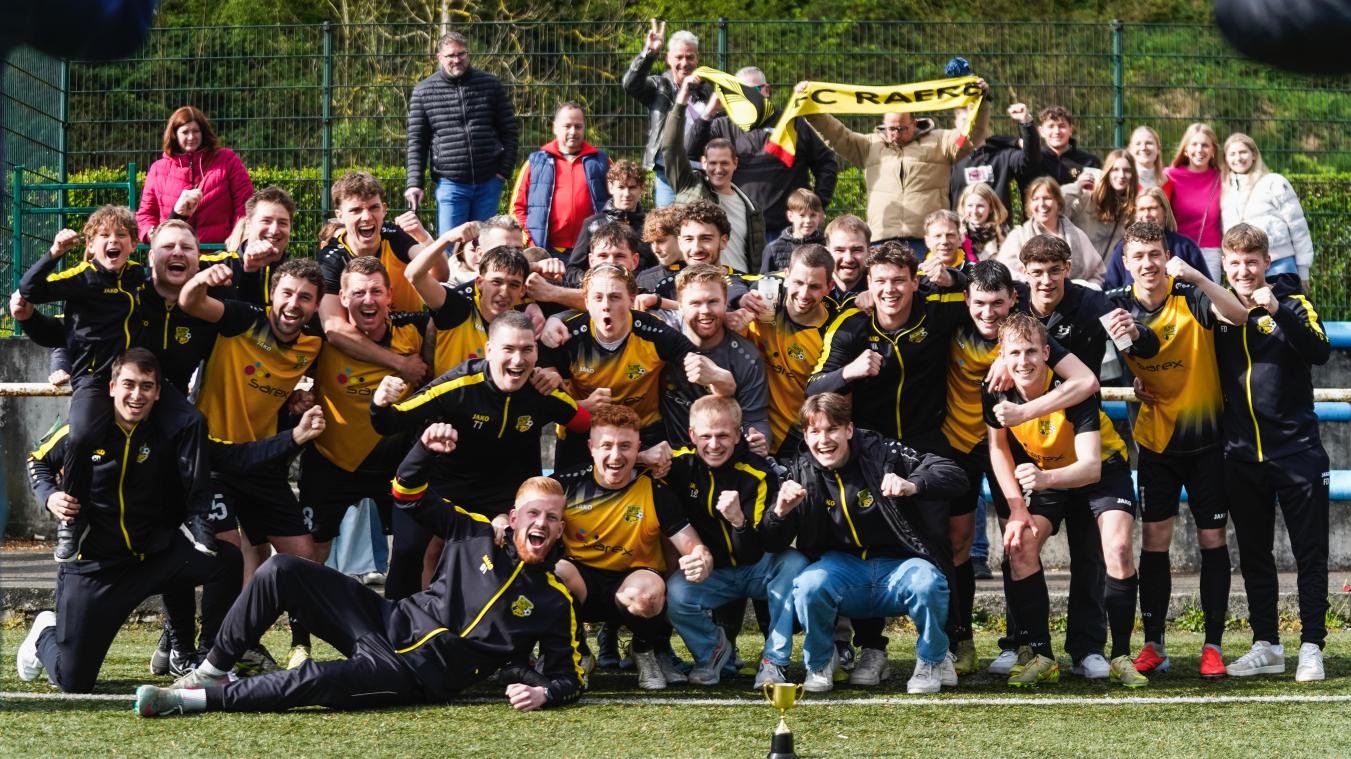 <p>Raeren-Eynatten B steigt als Meister in die 3. Provinzklasse D auf.</p>