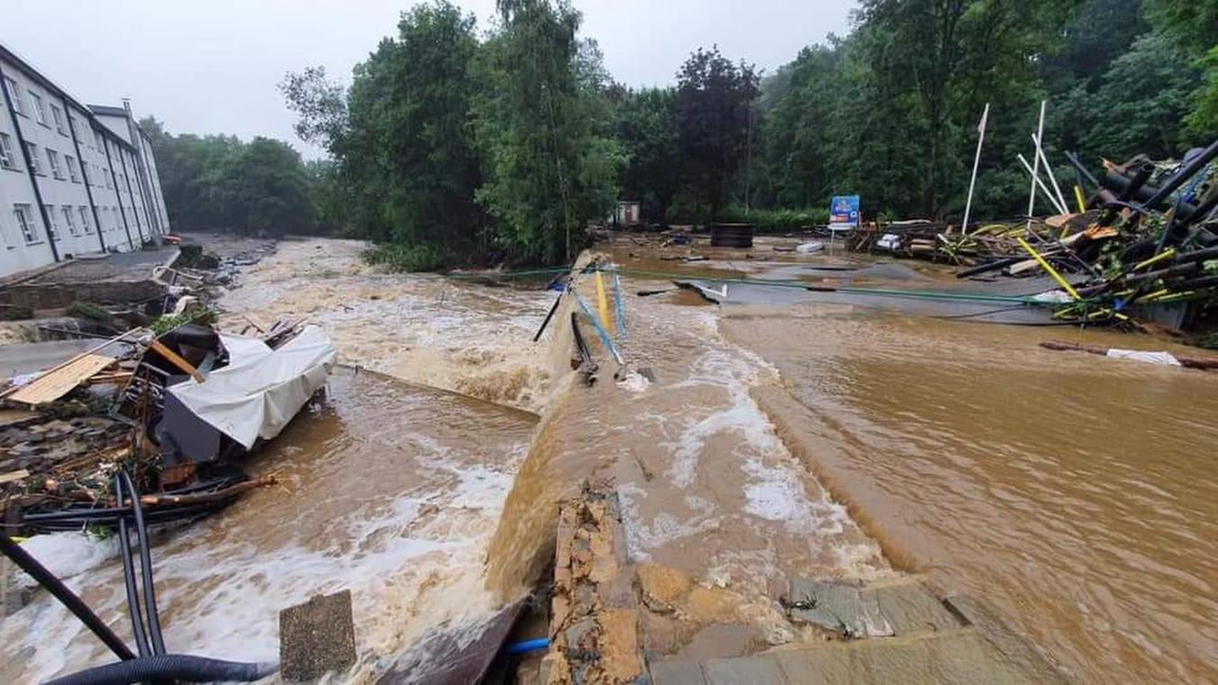 <p>Im Juli 2021 wurde Eupen von einem Hochwasser heimgesucht.</p>