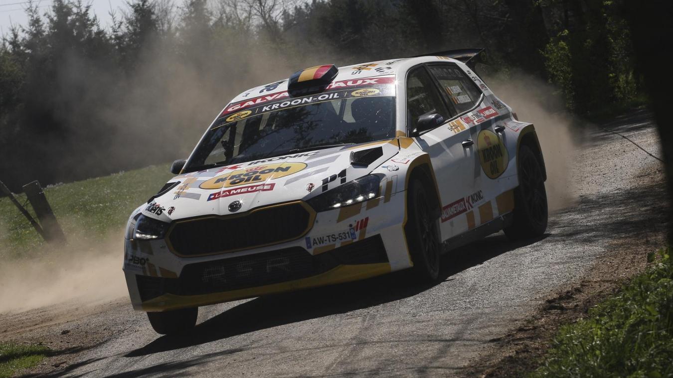 <p>Cédric Cherain bei den Testfahrten in Honsfeld.</p>