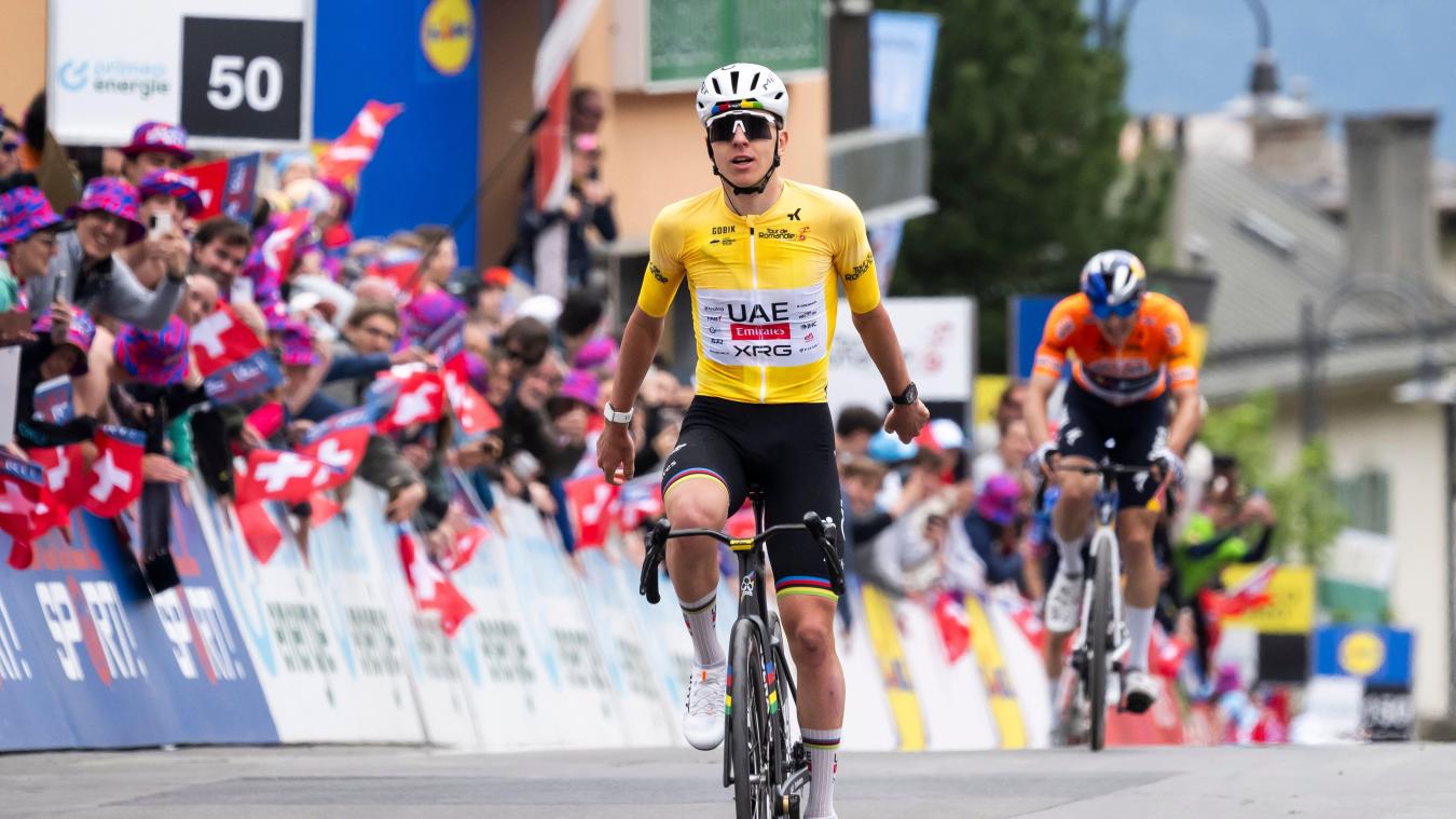 <p>Tadej Pogacar aus Slowenien gewinnt erstmals die Romandie-Rundfahrt. Es ist bereits sein neunter Erfolg in dieser Saison.</p>