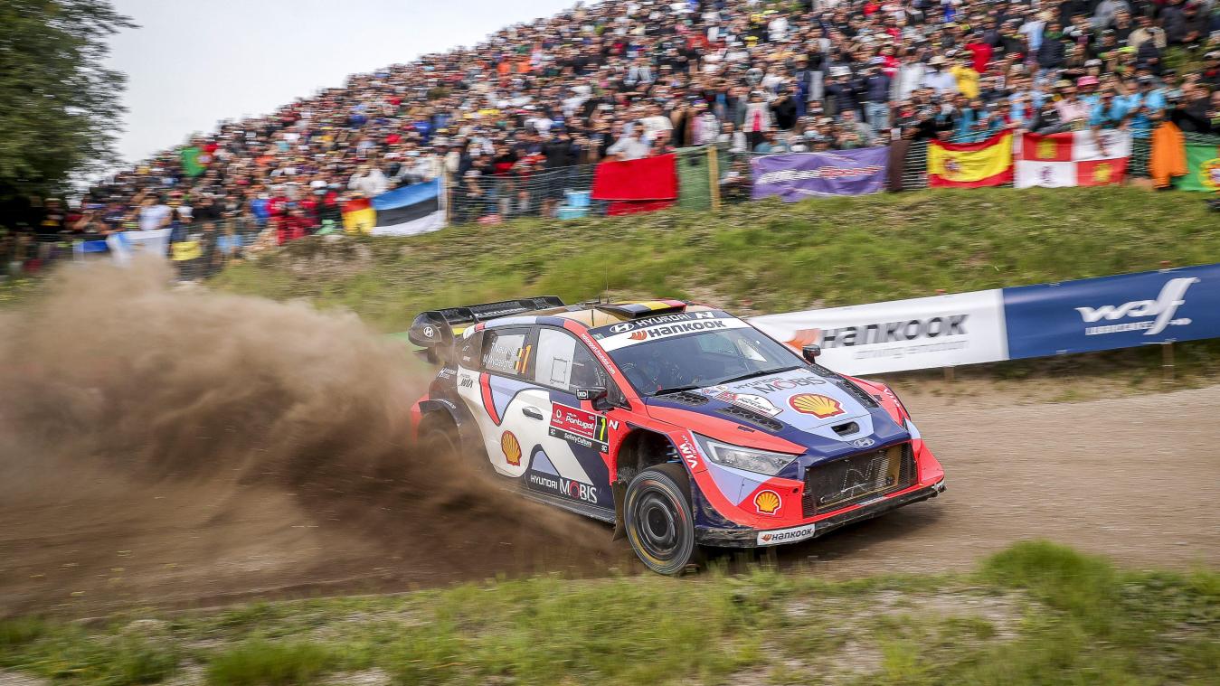 <p>Thierry Neuville in Aktion</p>