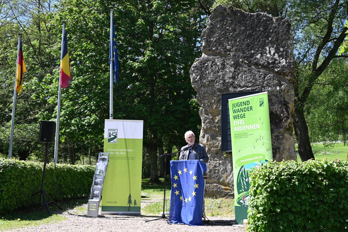 <p>EVEA-Präsident Franz Bittner erinnerte bei seiner Ansprache daran, dass Europa vor allem von Begegnungen lebt.</p>