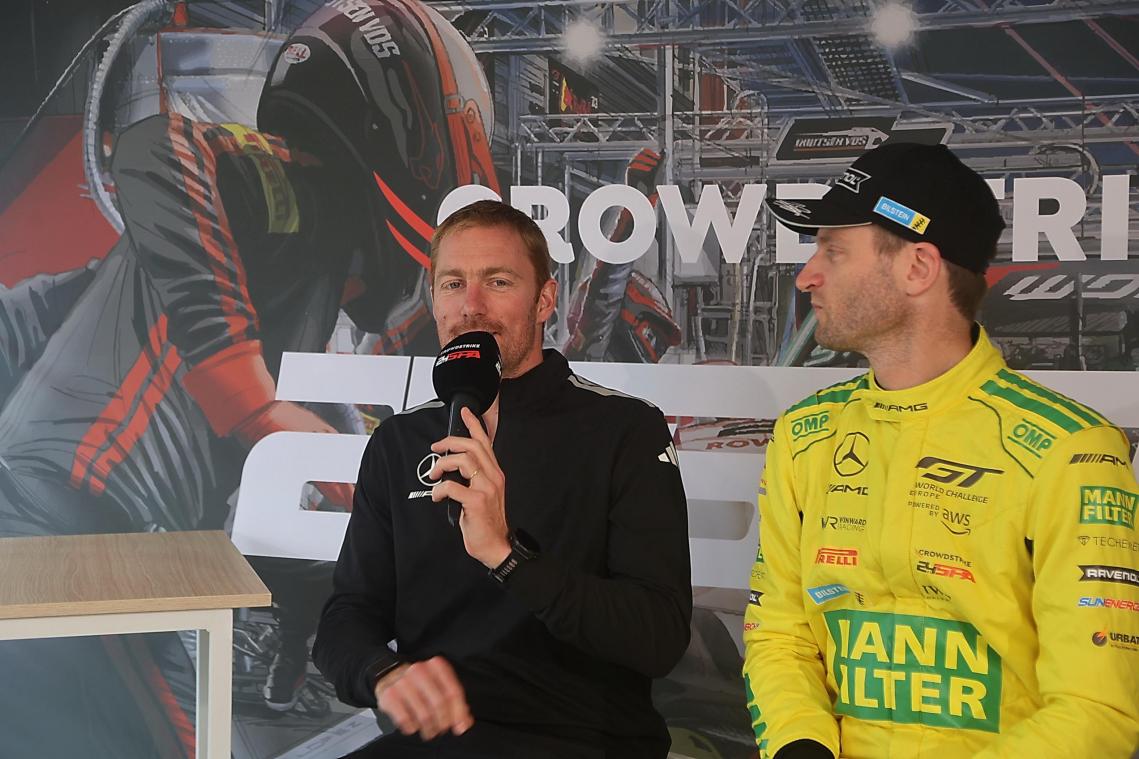 <p>Maxime Martin (links) und Maro Engel wollen nach dem Triumph am Nürburgring auch die 24h Spa-Francorchamps gewinnen.</p>