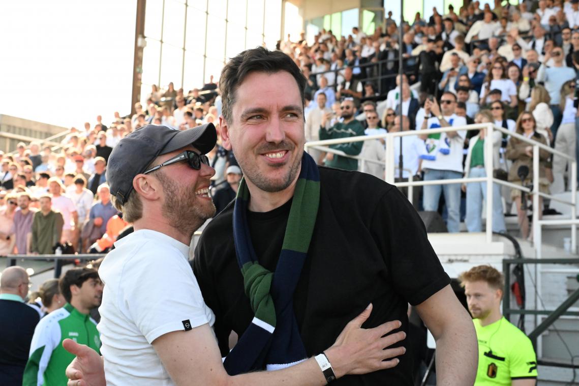 <p>Sam Kerkhofs (rechts) und Rik Verheye (links) hatten Sporting Hasselt 2023 übernommen.</p>