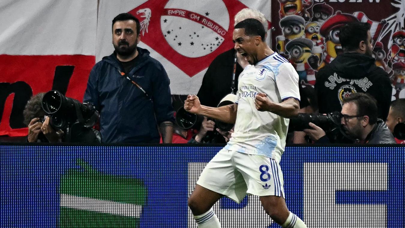 <p>Mit seinem Traumtor ebnete Youri Tielemans Aston Villa den Weg zum Sieg in der Europa League.</p>