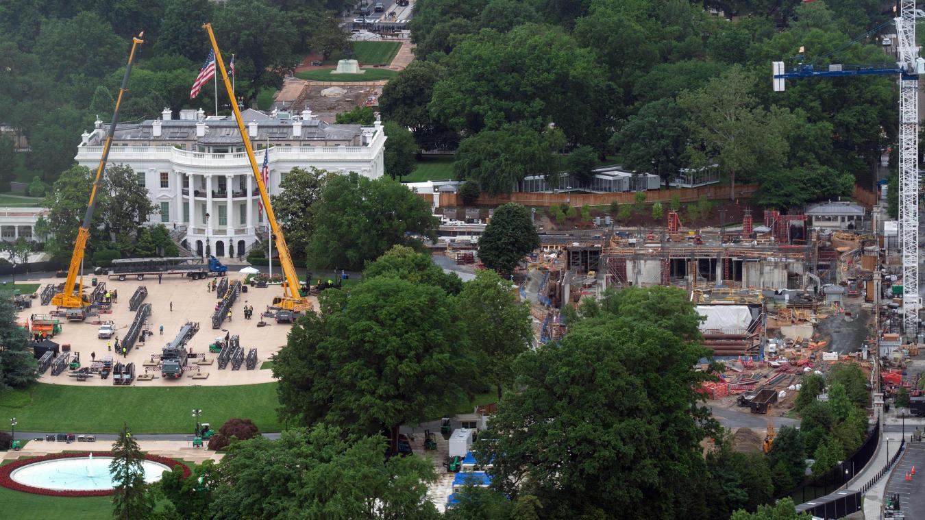 <p>Das Weiße Haus gleicht zurzeit eine Großbaustelle.</p>