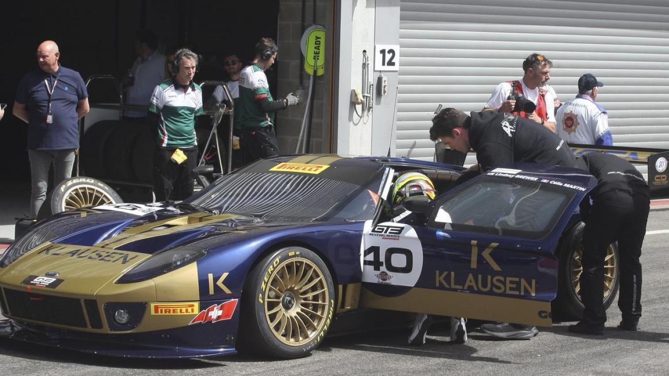 <p>Wunderschön restauriert, aber noch mit Kinderkrankheiten: der Ford GT Matech beim Boxenstopp.</p>