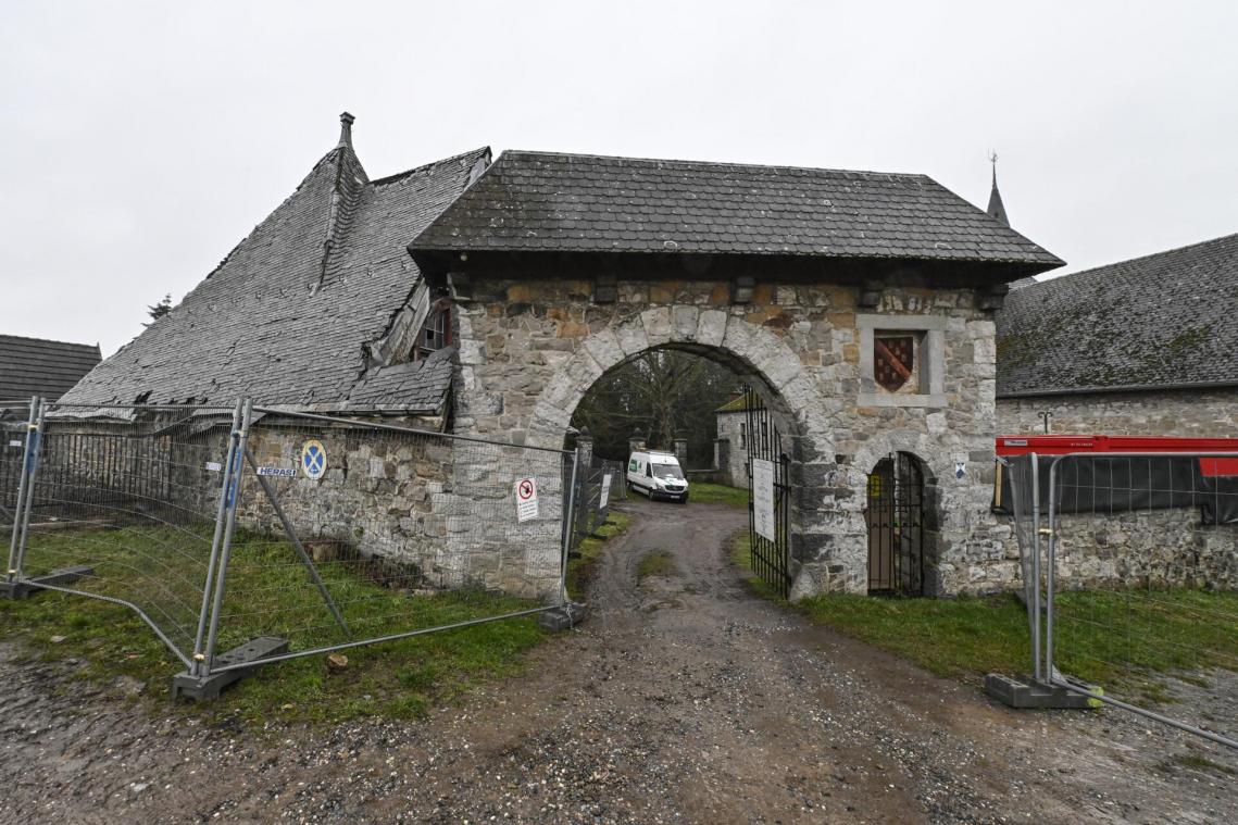 <p>Die Eyneburg wurde gegen weitere Schäden gesichert.</p>