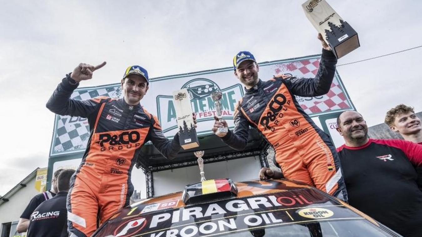 <p>Dritter Saisonsieg für Mayime Potty-Renaud Herman beim Ardenne Rally Festival.</p>