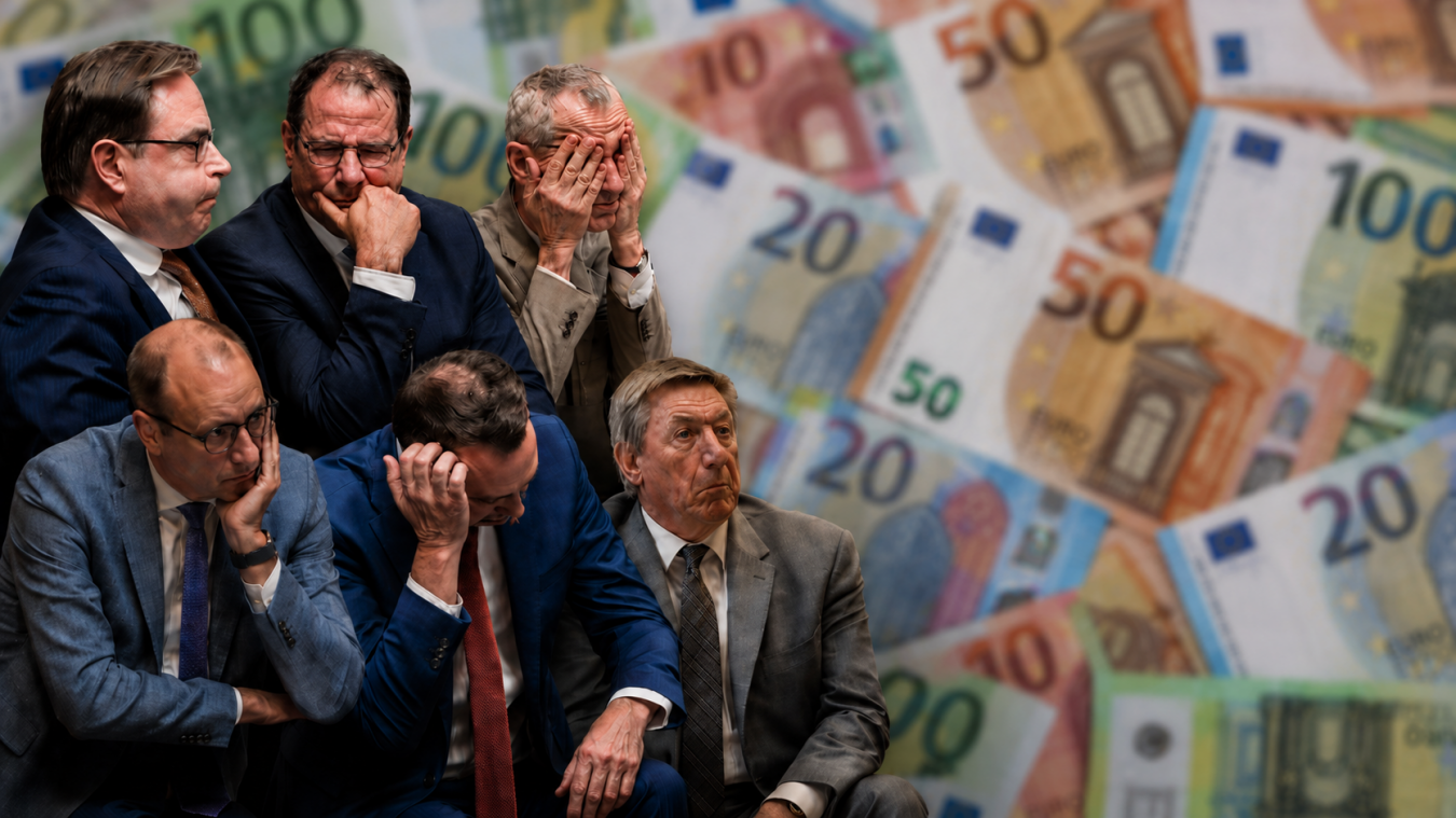 <p>Besorgte Gesichter vor der Milliardenrechnung: Die neue Haushaltsrunde zwingt Regerungschef De Wever und seine fünf Vizepremiers an die Schmerzgrenze.</p>