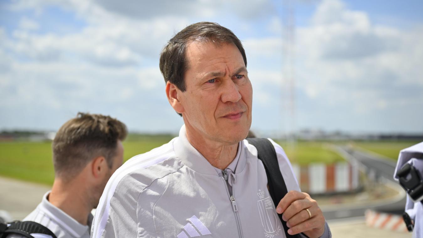 <p>Nach Ankunft der belgischen Nationalmannschaft in Kroatien, stellt sich Cheftrainer Rudi Garcia den Fragen der Presse.</p>