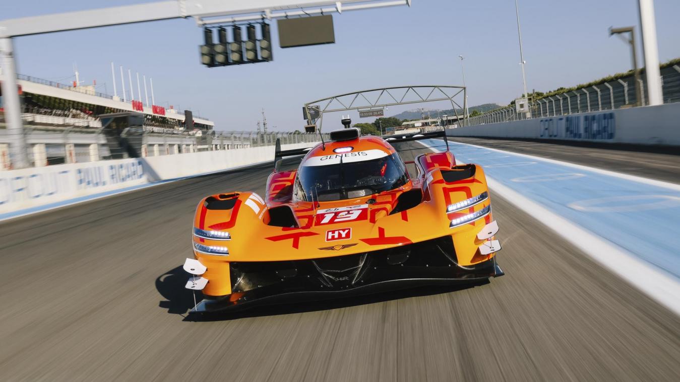 <p>Genesis Magma Racing präsentiert sich in Le Mans in einer besonderen Dekoration.</p>