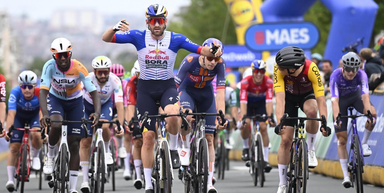 <p>Jordi Meeus gewinnt Brussels Cycling Classic vor Milan Fretin</p>