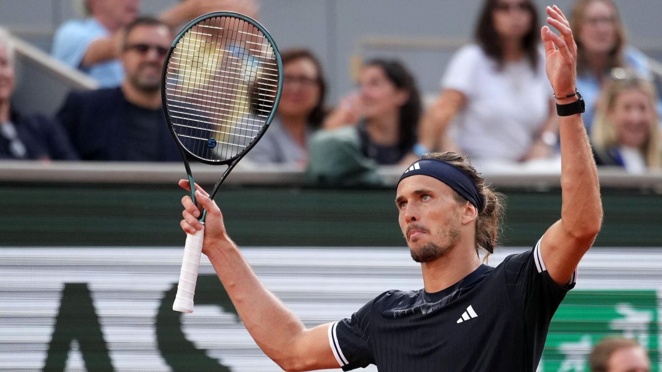 <p>Alexander Zverev am Sonntag in Paris</p>