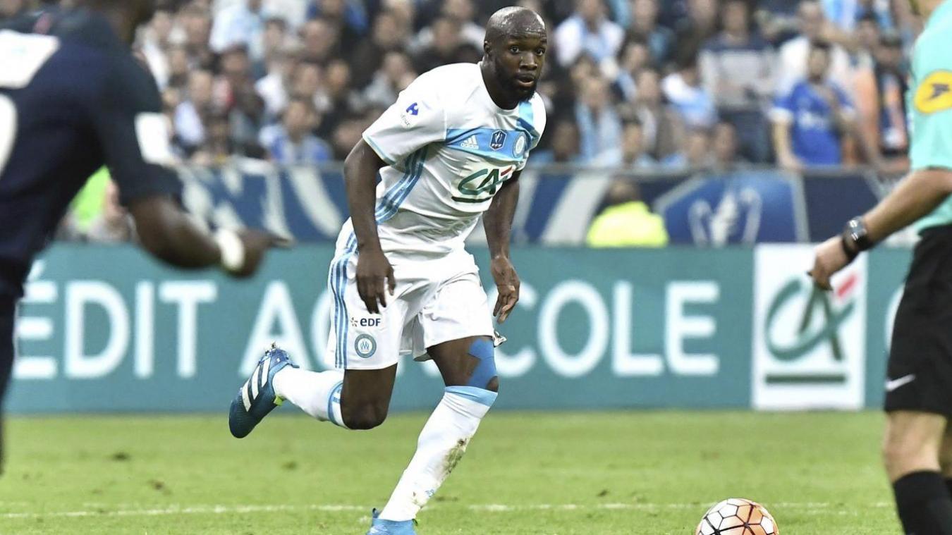 <p>Lassana Diarra im Trikot von Olympique Marseille</p>