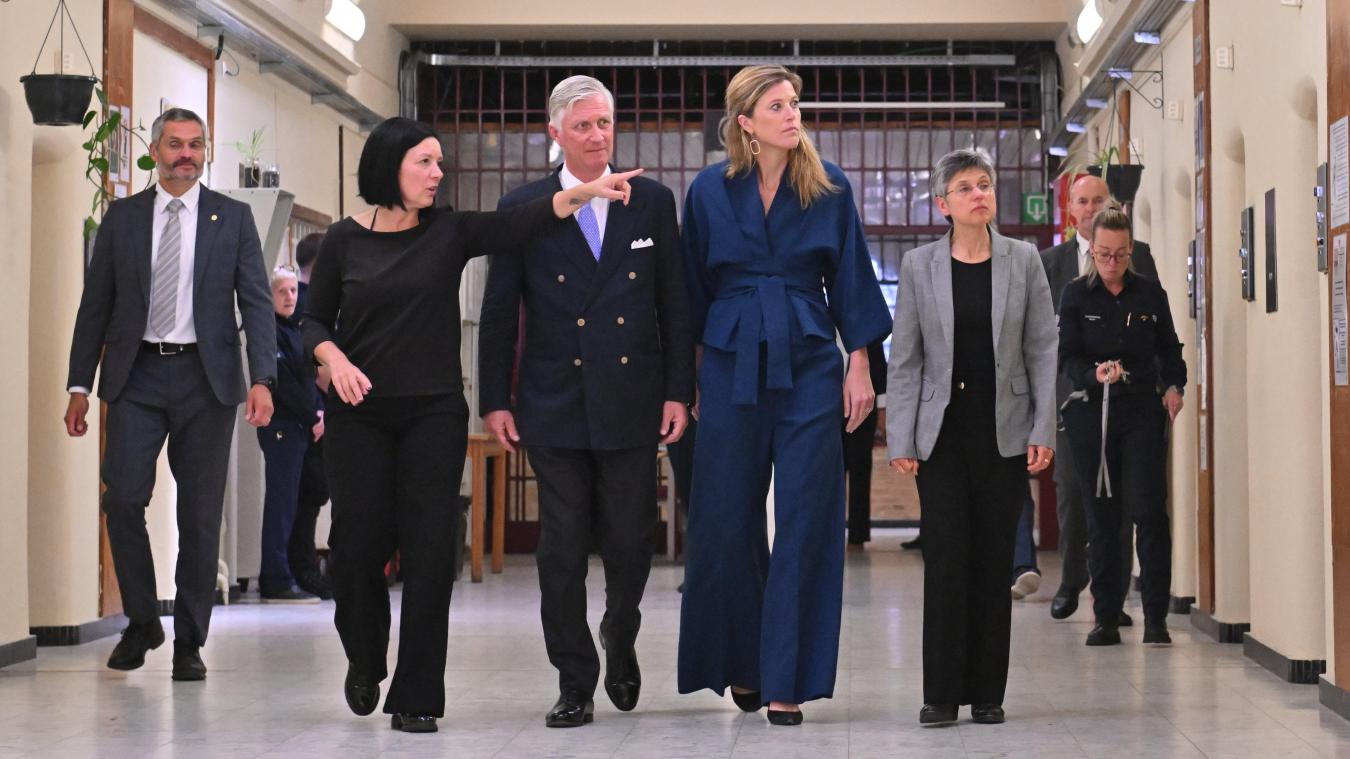 <p>König Philippe besucht überfülltes Gefängnis in Antwerpen</p>