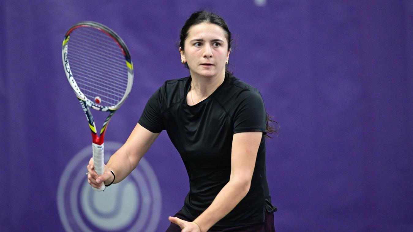 <p>Tamila Gadamauri in Aktion</p>