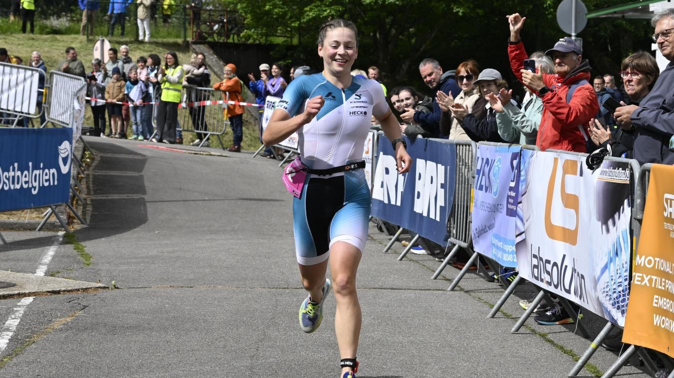 <p>Mona Michels vom SC Bütgenbach war beim Sprinttriatlon 2026 nicht zu schlagen.</p>