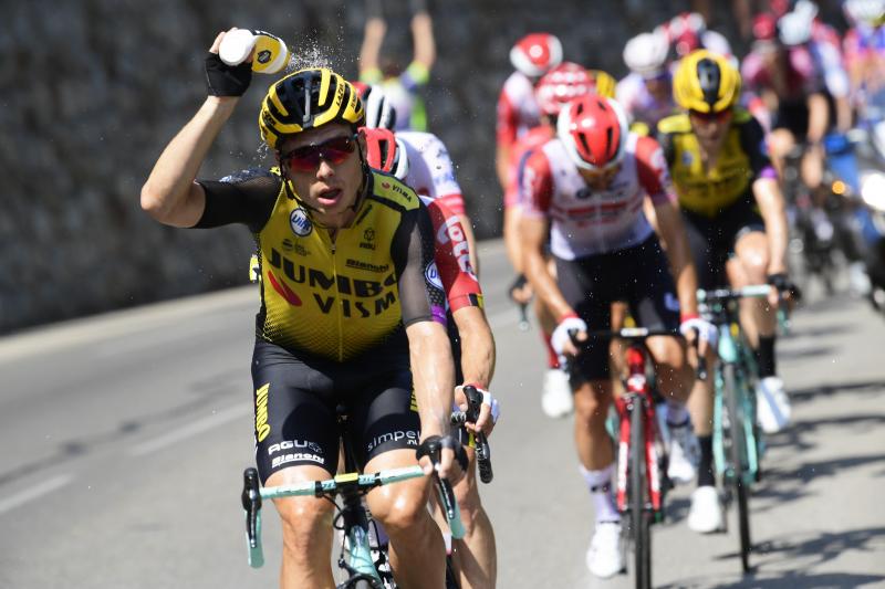 <p>Tony Martin (vorne) führte die extremen Bedingungen am Mittwoch als Erklärung für die Rangelei mit Luke Rowe ins Feld.</p>