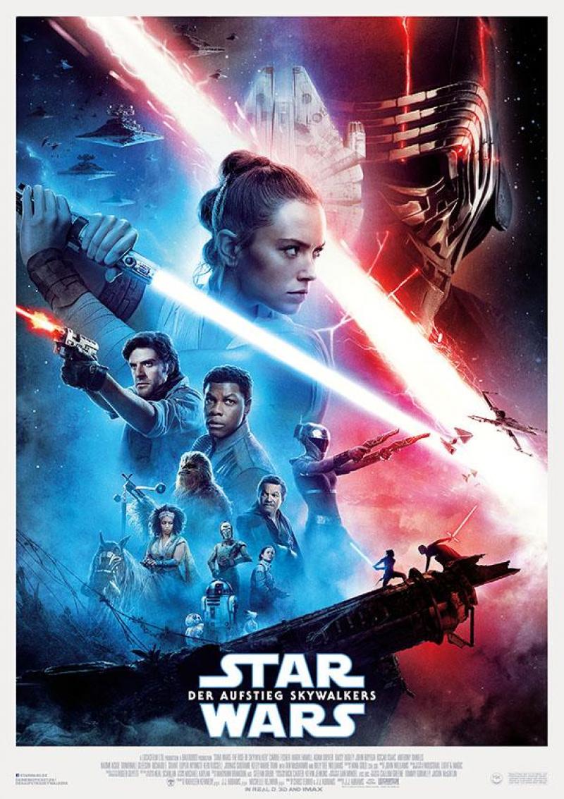 <p>Das offizielle Poster zum Film „Star Wars: Der Aufstieg Skywalkers“</p>