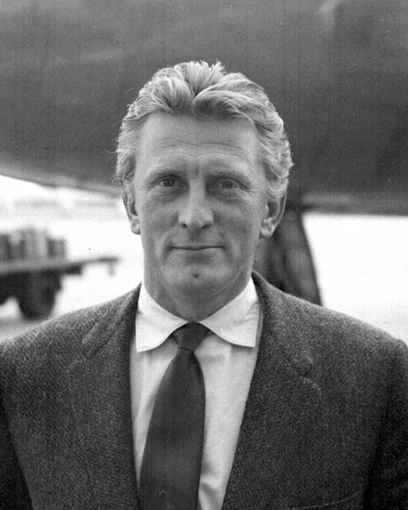 <p>09.07.1957, Großbritannien, London: Der Schauspieler Kirk Douglas.</p>