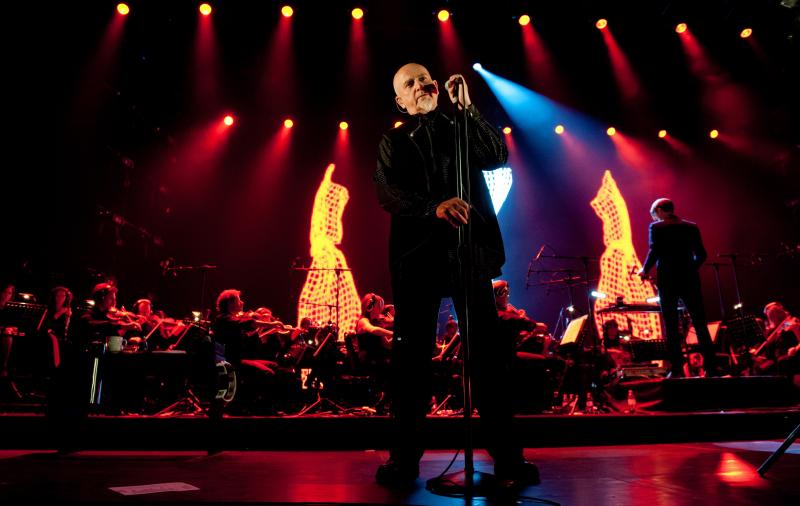<p>Der englische Sänger Peter Gabriel im Mai 2012 in der Olympiahalle in München.</p>