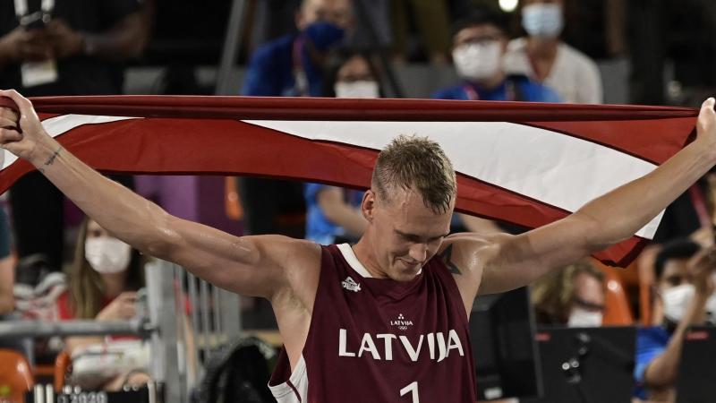 <p>Lettland krönte sich zum ersten Olympiasieger im 3x3-Basketball.</p>