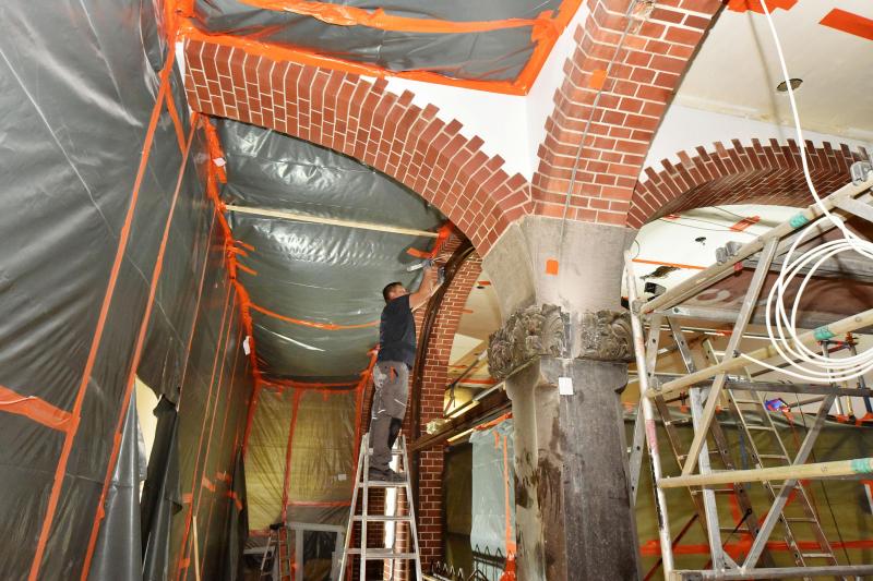 <p>KKG-Baustelle: Geschoss um Geschoss nimmt der Umbau am Kaiser-Karl-Gymnasium Gestalt an.</p>