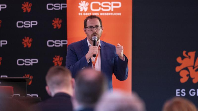 <p>CSP-Parteipräsident und Spitzenkandidat der PDG-Liste, Jérôme Franssen</p>