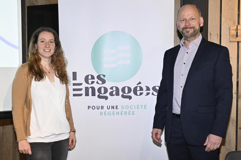 <p>Elena Theissen und Etienne Simar kandidieren auch auf der Liste von Les Engagés.</p>