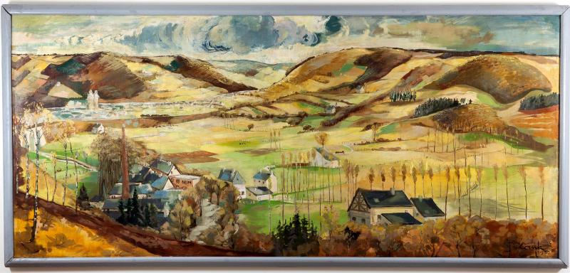 <p>André Blank (1914-1987) mit dem Titel „Vallée de la Warche sur Malmedy“</p>