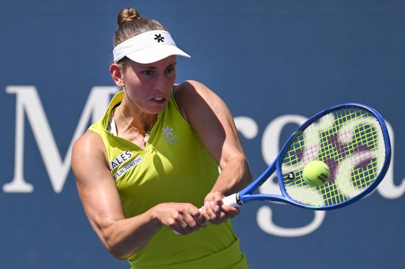 <p>Elise Mertens fegt Gegnerin vom Platz.</p>