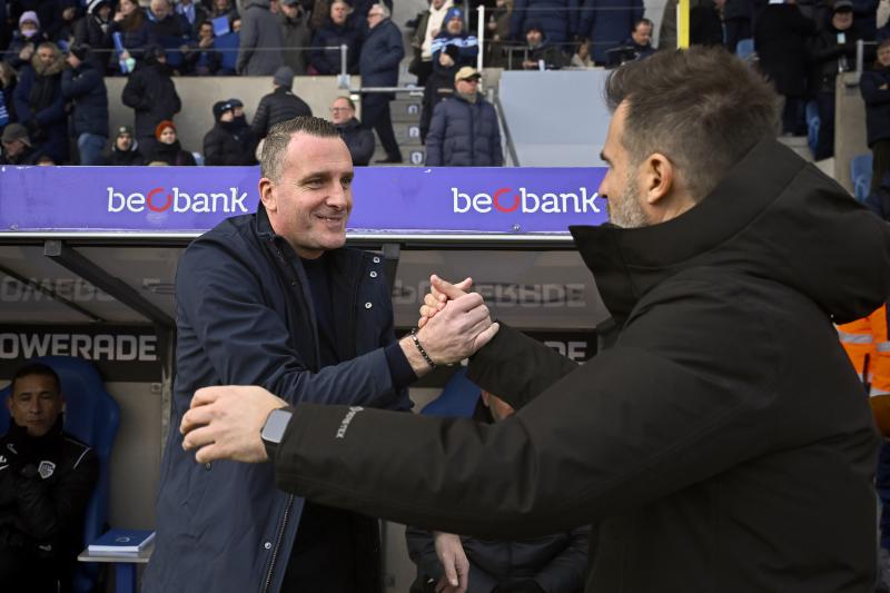 <p>Vergangenheit und Gegenwart: Vor zwei Wochen warf Club Brügge Nicky Hayen (links) raus und holte Ivan Leko (rechts).</p>