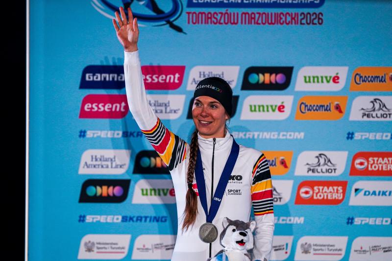 <p>Sandrine Tas durfte sich über Silber freuen.</p>
