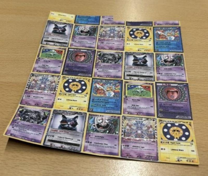 <p>Die Polizei stellte LSD auf Pokémon-Karten und große MengenEcstasy-Pillen sicher.</p>