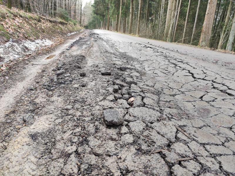 <p>Aufgrund von Holzrückarbeiten und der Wetterverhältnisse hat sich der Zustand weiter verschlechtert.</p>