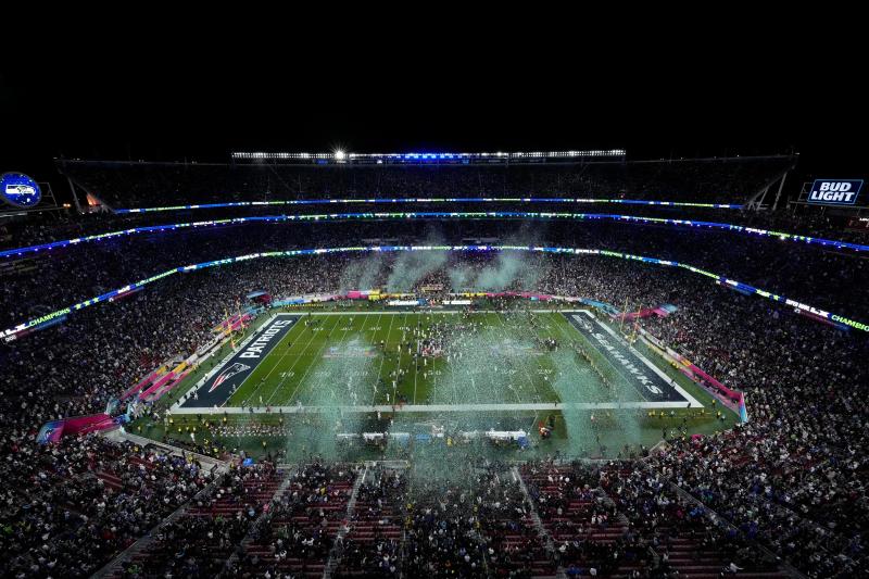 <p>Die Seattle Seahawks feiern nach dem Sieg.</p>