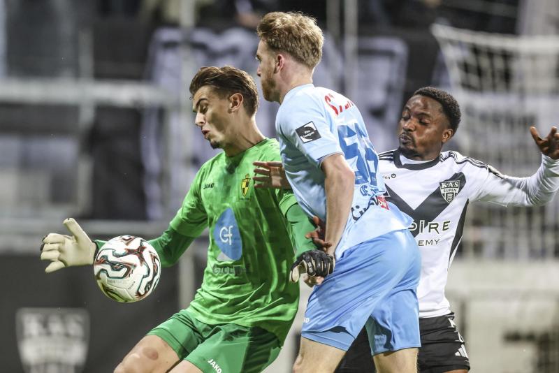 <p>Die AS Eupen (hier Isaac Nuhu) kassiert eine Heimniederlage gegen Lierse.</p>
