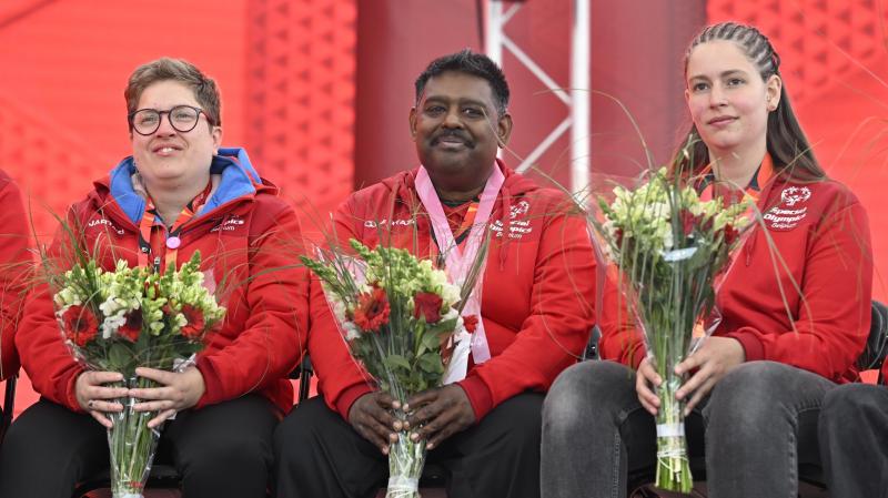 <p>Seit vielen Jahren schon dabei und in diesem Jahr auch als Botschafter der Special Olympics Belgium: Ajoy Reuter vom BSC.</p>