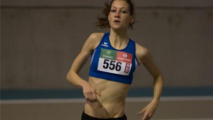<p>Eléa Henrard wurde Dritte über 1.500 Meter.</p>